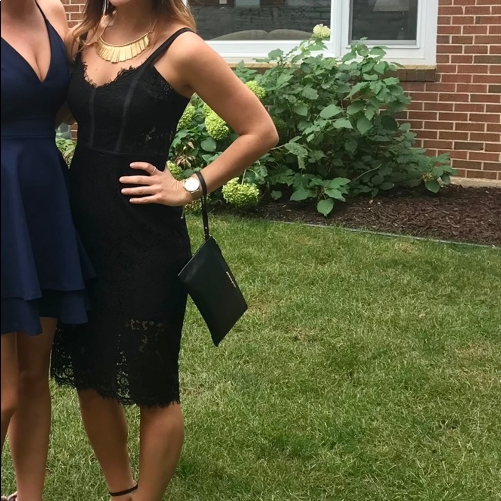 EXPRESS | Black Lace Midi Dress Size 2